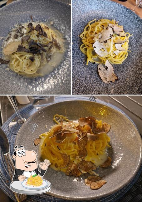 Spaghetti à la carbonara à PESCALETTA Mediterrane Spezialitäten