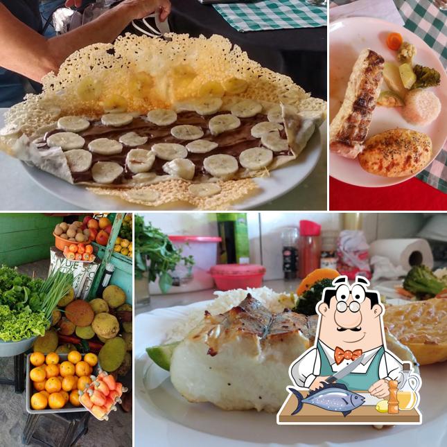 Salmão grelhado em Terraço Pium Restaurante
