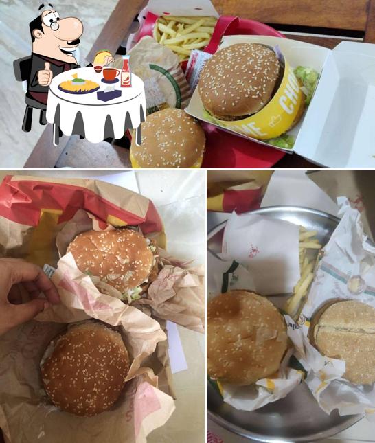 Order one of the burgers available at McDonald's