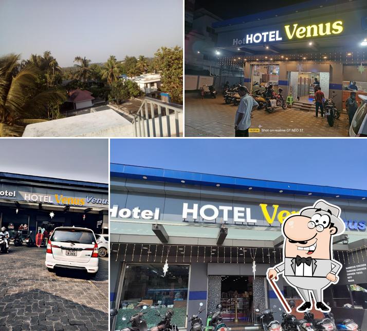 The exterior of Venus Restaurant, Irinjalakuda, Thrissur