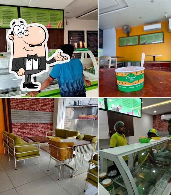 The interior of Apsara Ice Creams