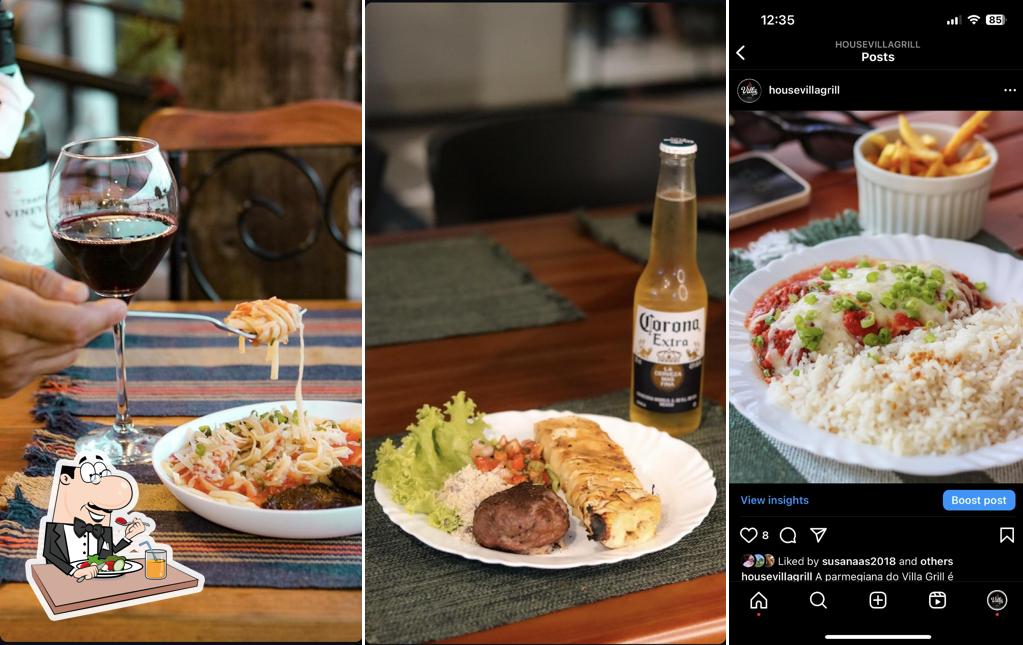 Comida em Villa Grill House