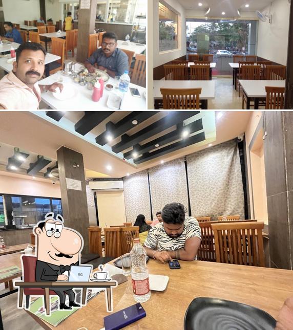 The interior of THAFF Delicacy Restaurant YMCA Alappuzha