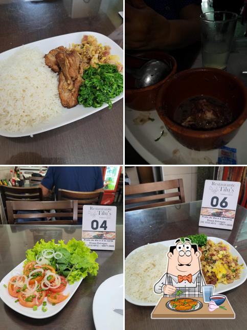 Asas de frango em Tilu's Restaurante