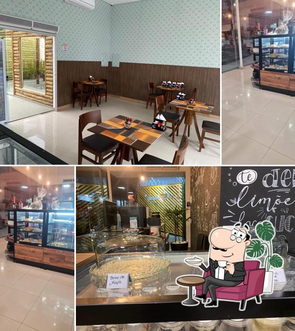 O interior do Querido Café