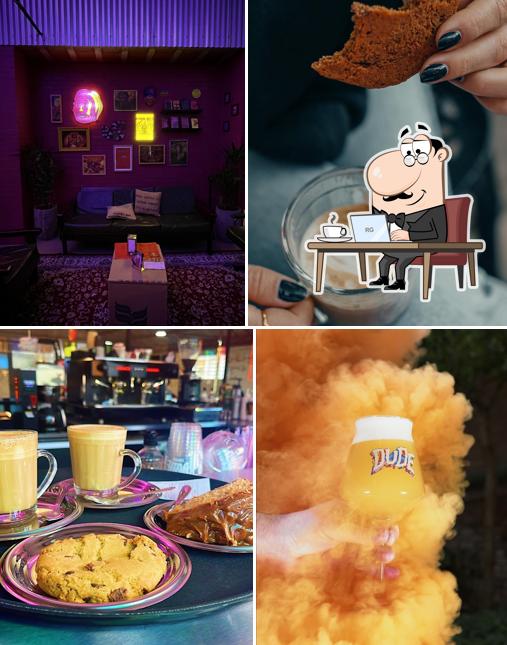 O interior do Dude Coffee