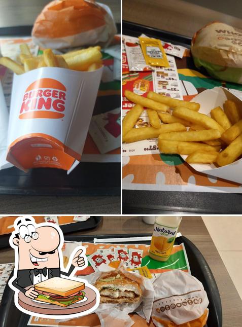 Sanduíches de queijo grelhado em Burger King