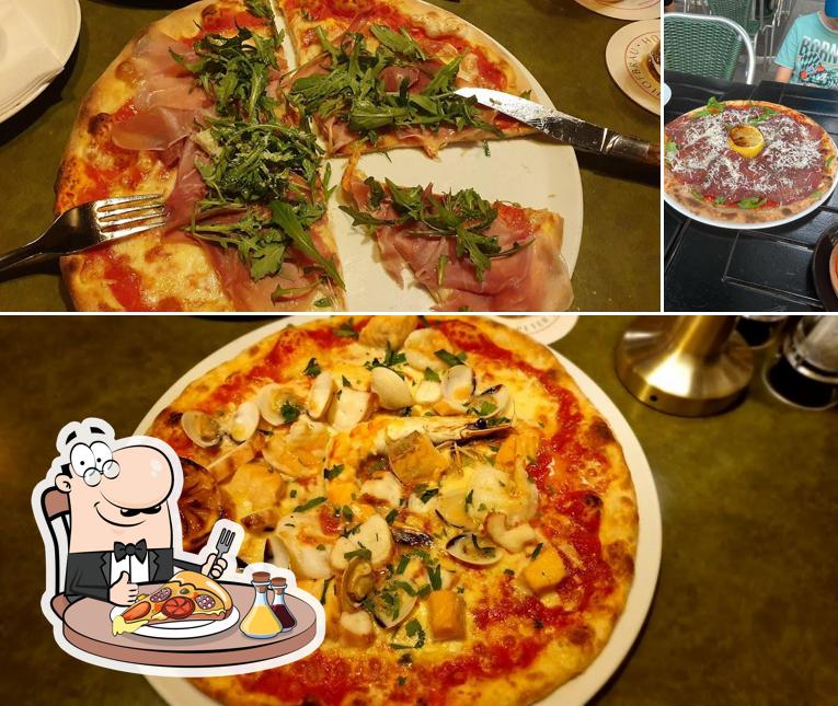 A Bei Bepi, vous pouvez prendre des pizzas