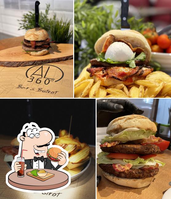 Ordina un hamburger a Al 360 gradi