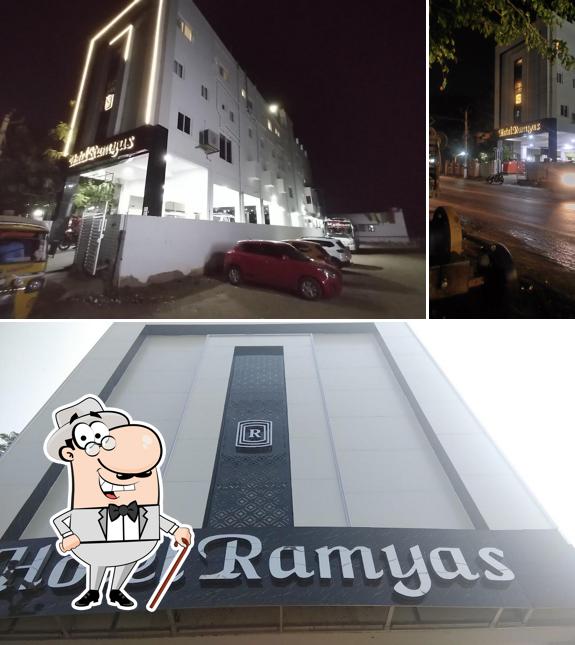 You can get some fresh air at the outside area of Theni Hotel Ramyas