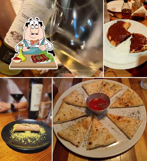 Costelas de porco em Andolini Pizzeria