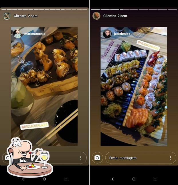 Comida em Kaizen Sushi Lages