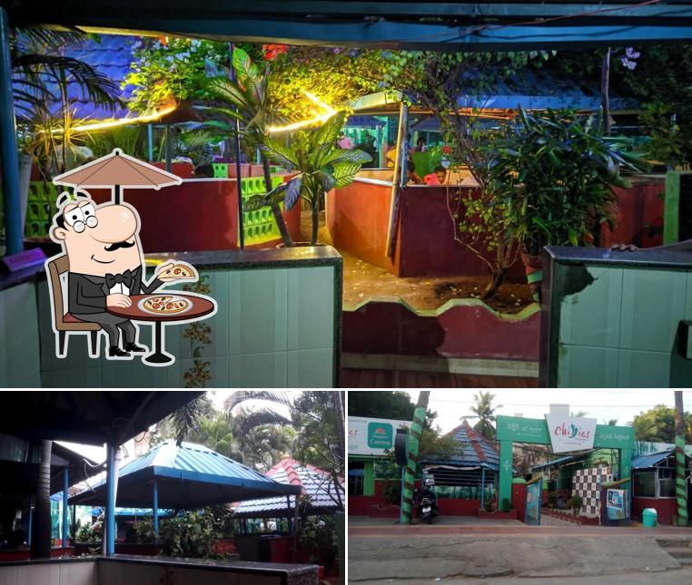You can get some fresh air outside Chillies Restaurant