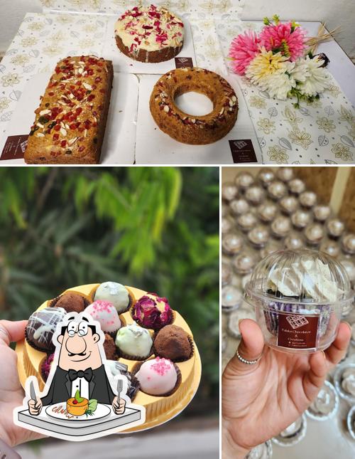 Food at Palak’s chocolates & Creations