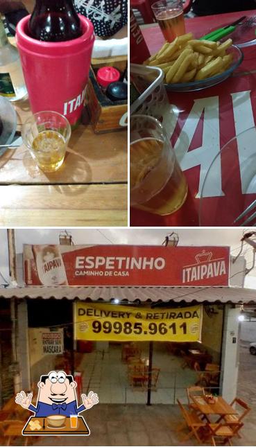 A ilustração do Barzinho Espetinho Caminho De Casa- João Pessoa PB’s comida e interior