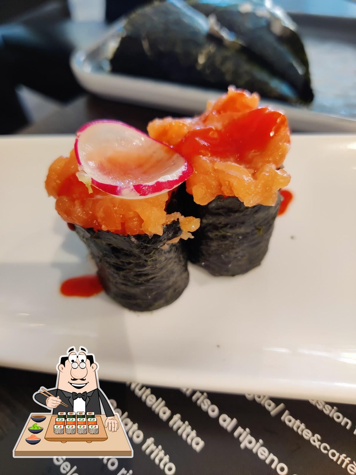 Il sushi è il cibo tradizionale della cucina giapponese.