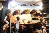 Waffles and Cream Belgian Waffles Waffle Dessert Authentic Belgian