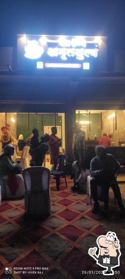 Take a seat at one of the tables at Arogya Amruttulya
