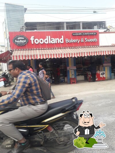 Enjoy the view outside Food Land Bakery