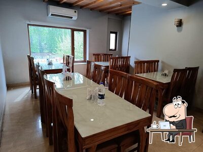 The interior of Mrs.Veg Kitchen